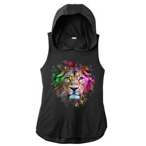 Abstract Lion Ladies PosiCharge Tri-Blend Wicking Draft Hoodie Tank