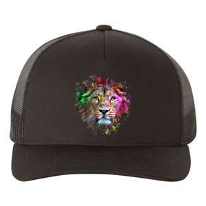 Abstract Lion Yupoong Adult 5-Panel Trucker Hat