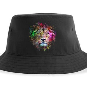 Abstract Lion Sustainable Bucket Hat