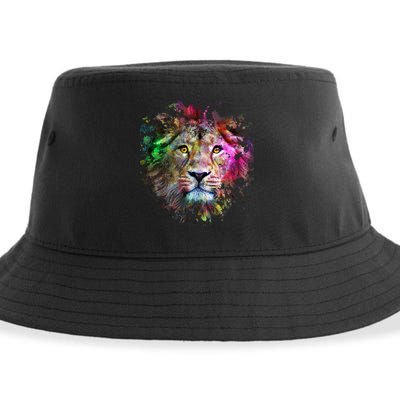 Abstract Lion Sustainable Bucket Hat