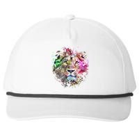 Abstract Lion Snapback Five-Panel Rope Hat