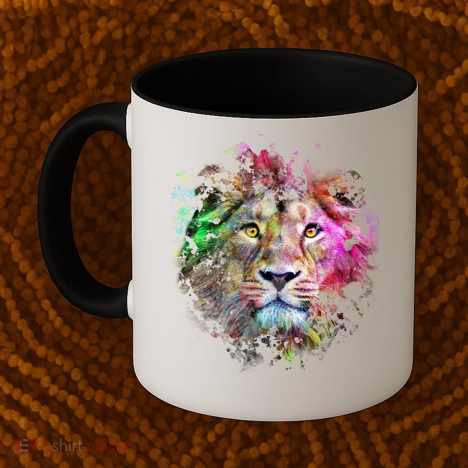 Abstract Lion Mug