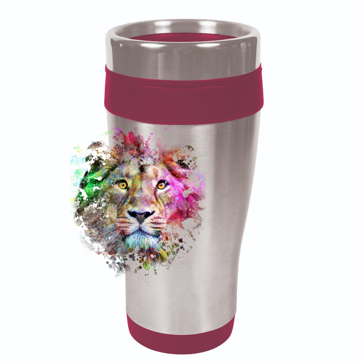 Abstract Lion 15oz Campfire Ceramic Mug