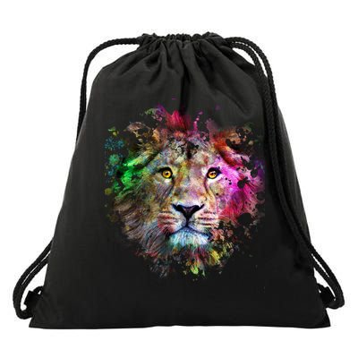 Abstract Lion Drawstring Bag