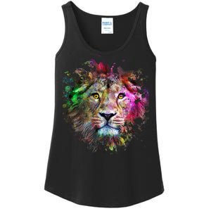 Abstract Lion Ladies Essential Tank