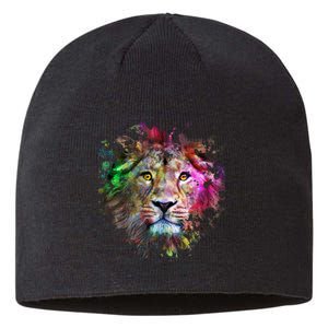 Abstract Lion Sustainable Beanie