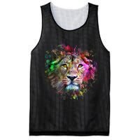 Abstract Lion Mesh Reversible Basketball Jersey Tank
