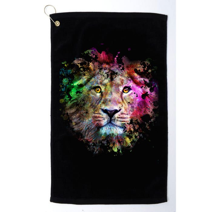 Abstract Lion Golf Towel