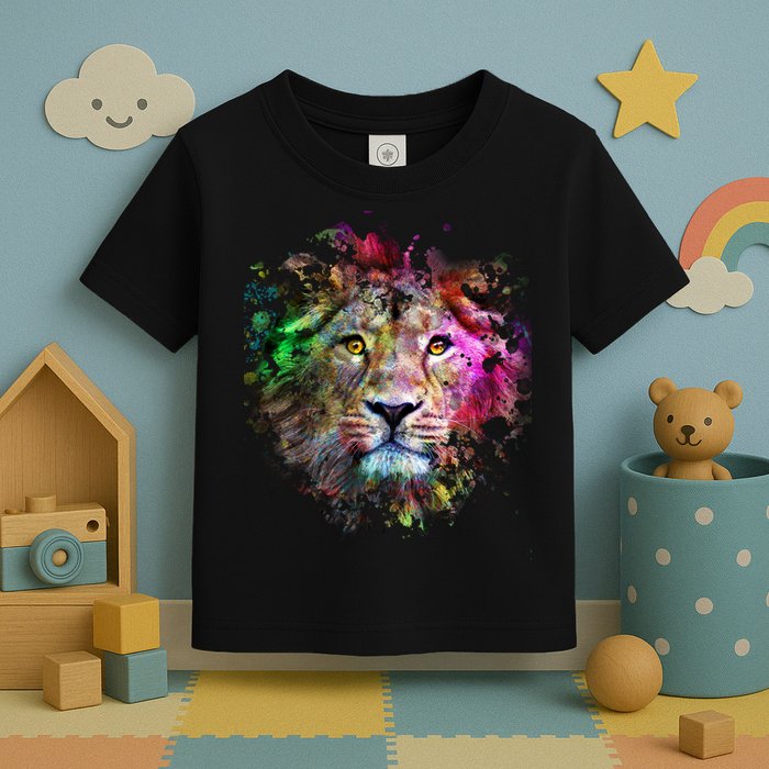 Abstract Lion Toddler T-Shirt