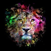 Abstract Lion Toddler T-Shirt