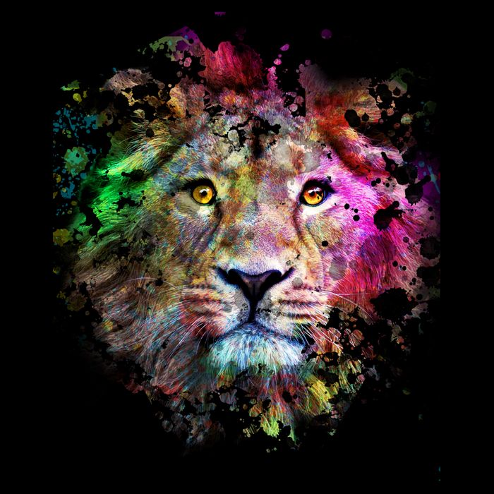 Abstract Lion Toddler T-Shirt