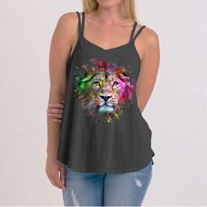 Abstract Lion Women's Strappy Tank