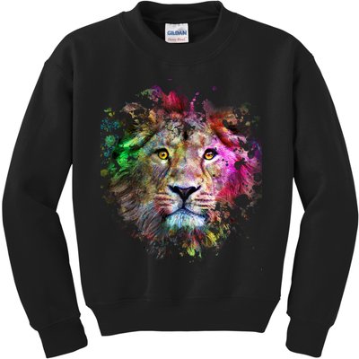 Abstract Lion Kids Sweatshirt
