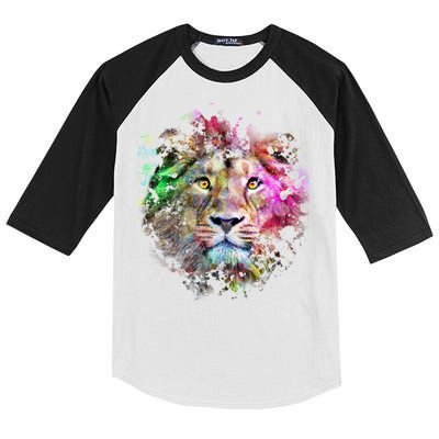 Abstract Lion Kids Colorblock Raglan Jersey