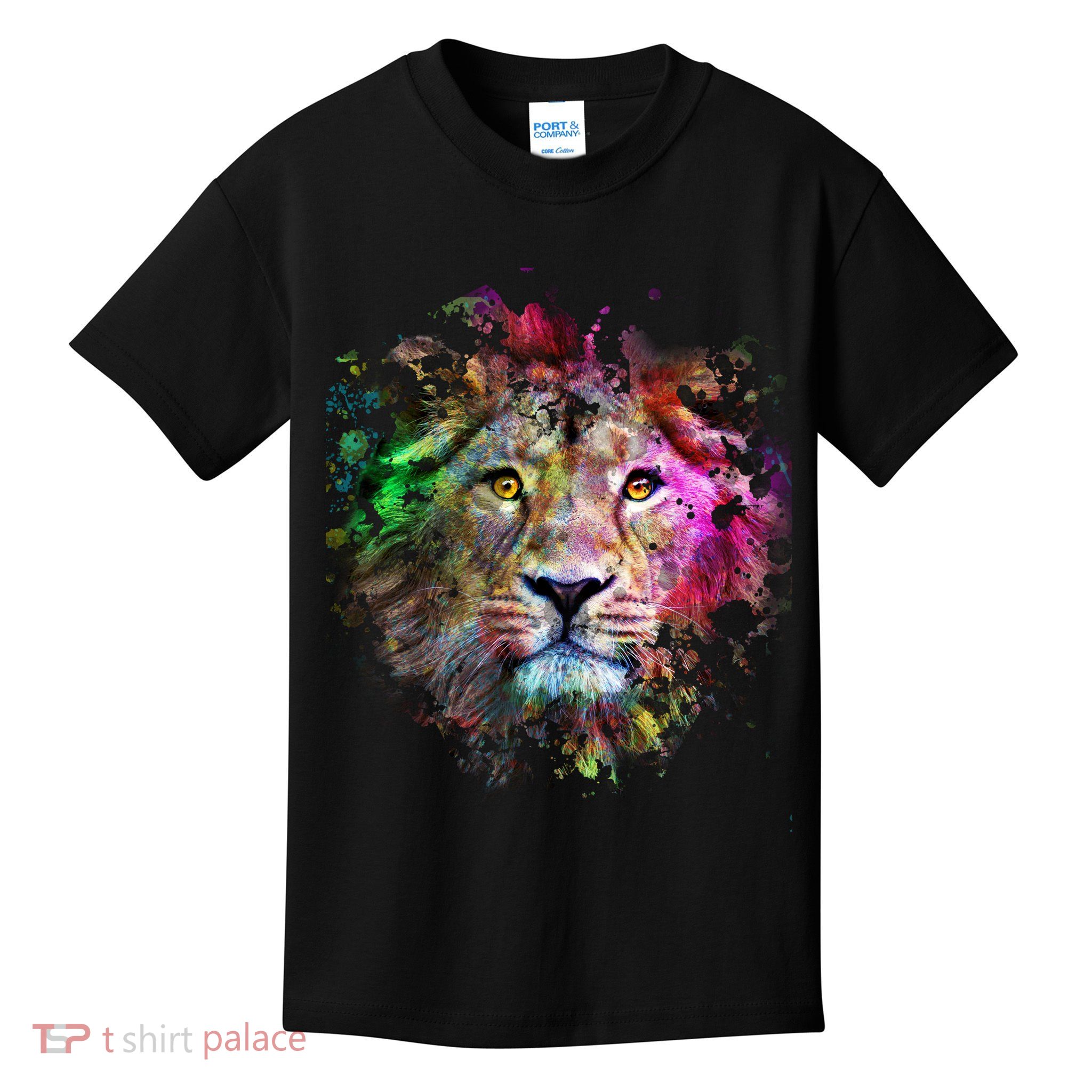 Abstract Lion Kids T-Shirt
