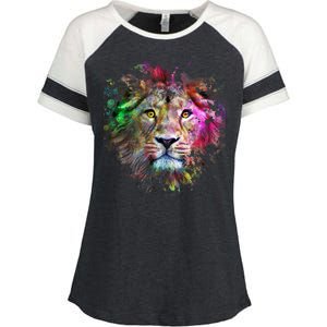 Abstract Lion Enza Ladies Jersey Colorblock Tee