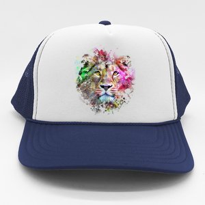 Abstract Lion Trucker Hat