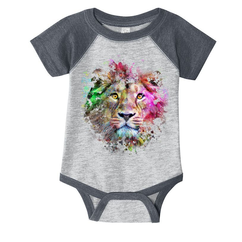Abstract Lion Infant Baby Jersey Bodysuit