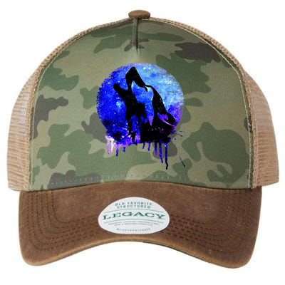 Abstract Moon Wolf Legacy Tie Dye Trucker Hat