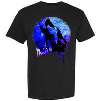 Abstract Moon Wolf Garment-Dyed Heavyweight T-Shirt