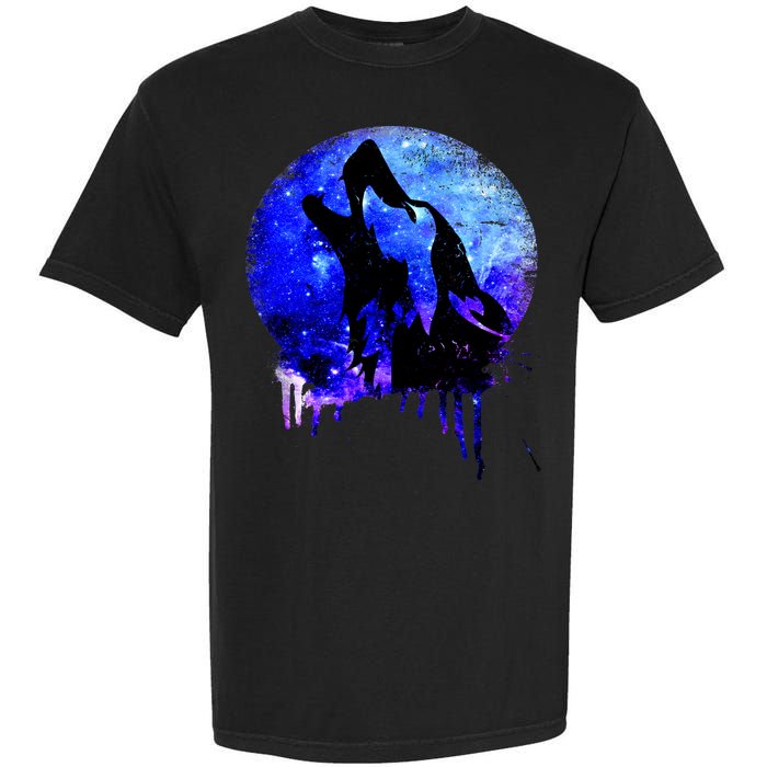Abstract Moon Wolf Garment-Dyed Heavyweight T-Shirt