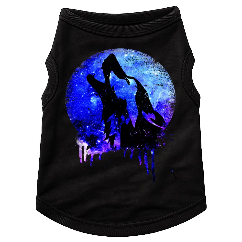 Abstract Moon Wolf Doggie Tank