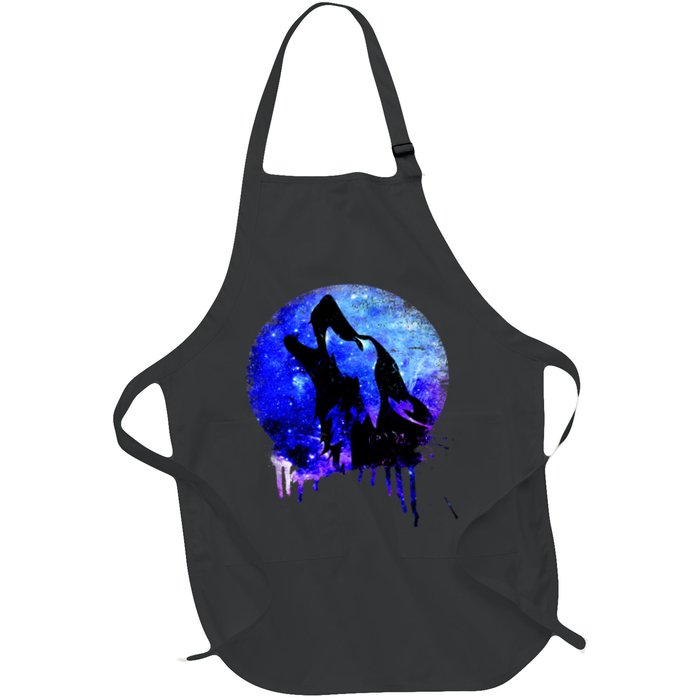Abstract Moon Wolf Apron