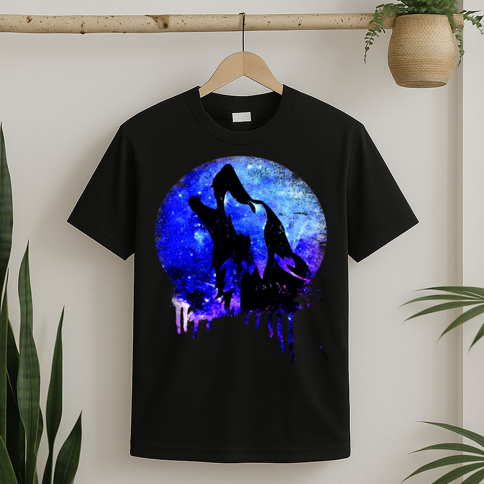 Abstract Moon Wolf T-Shirt