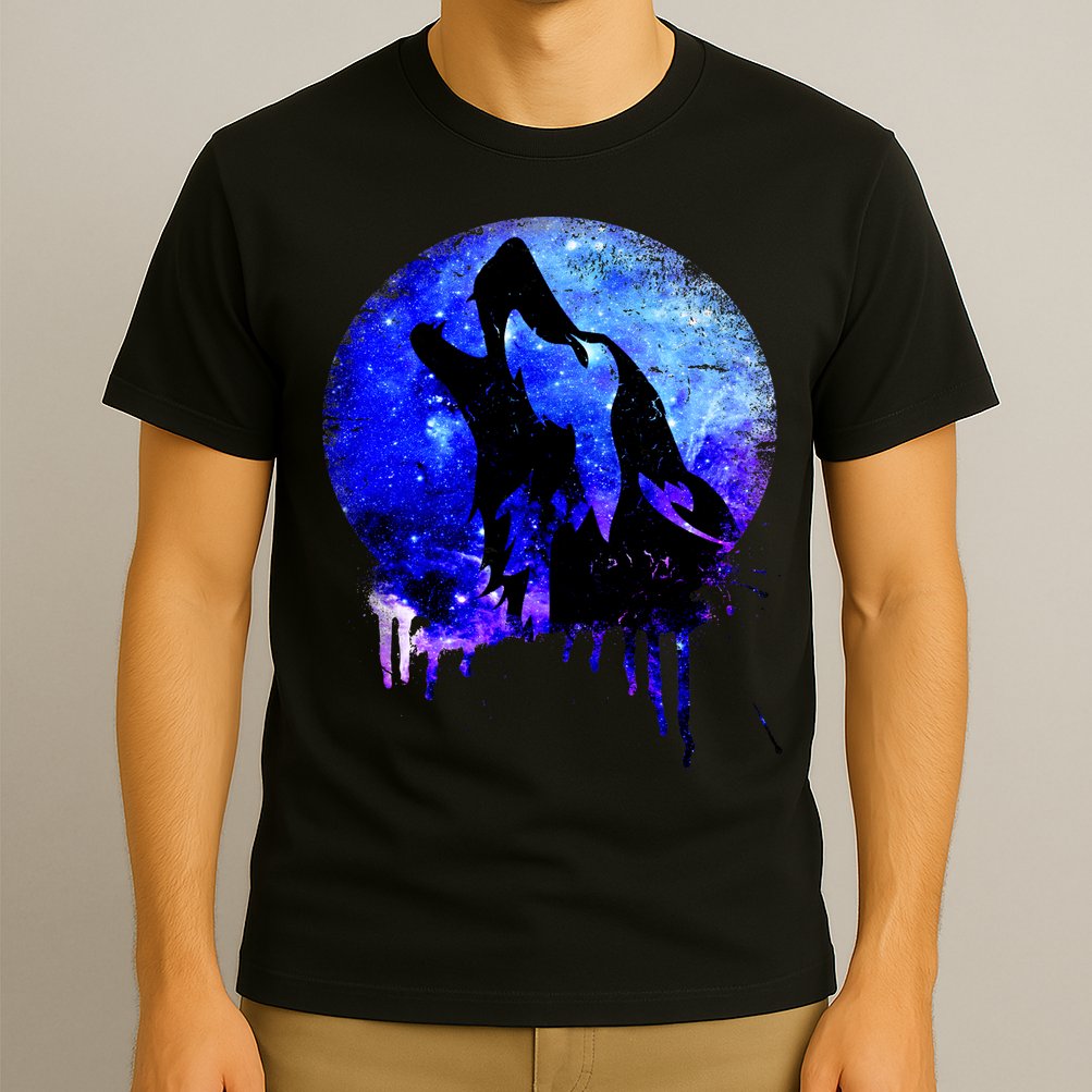 Abstract Moon Wolf T-Shirt