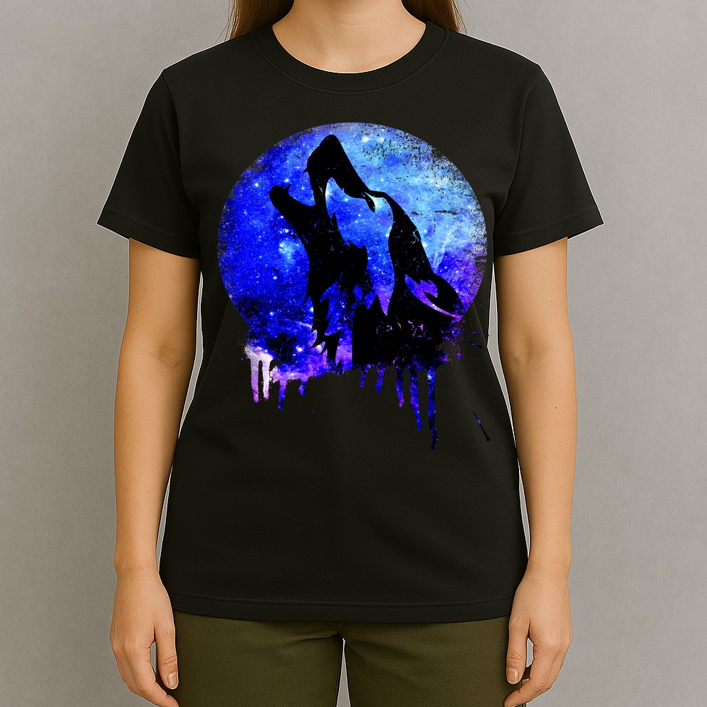 Abstract Moon Wolf T-Shirt