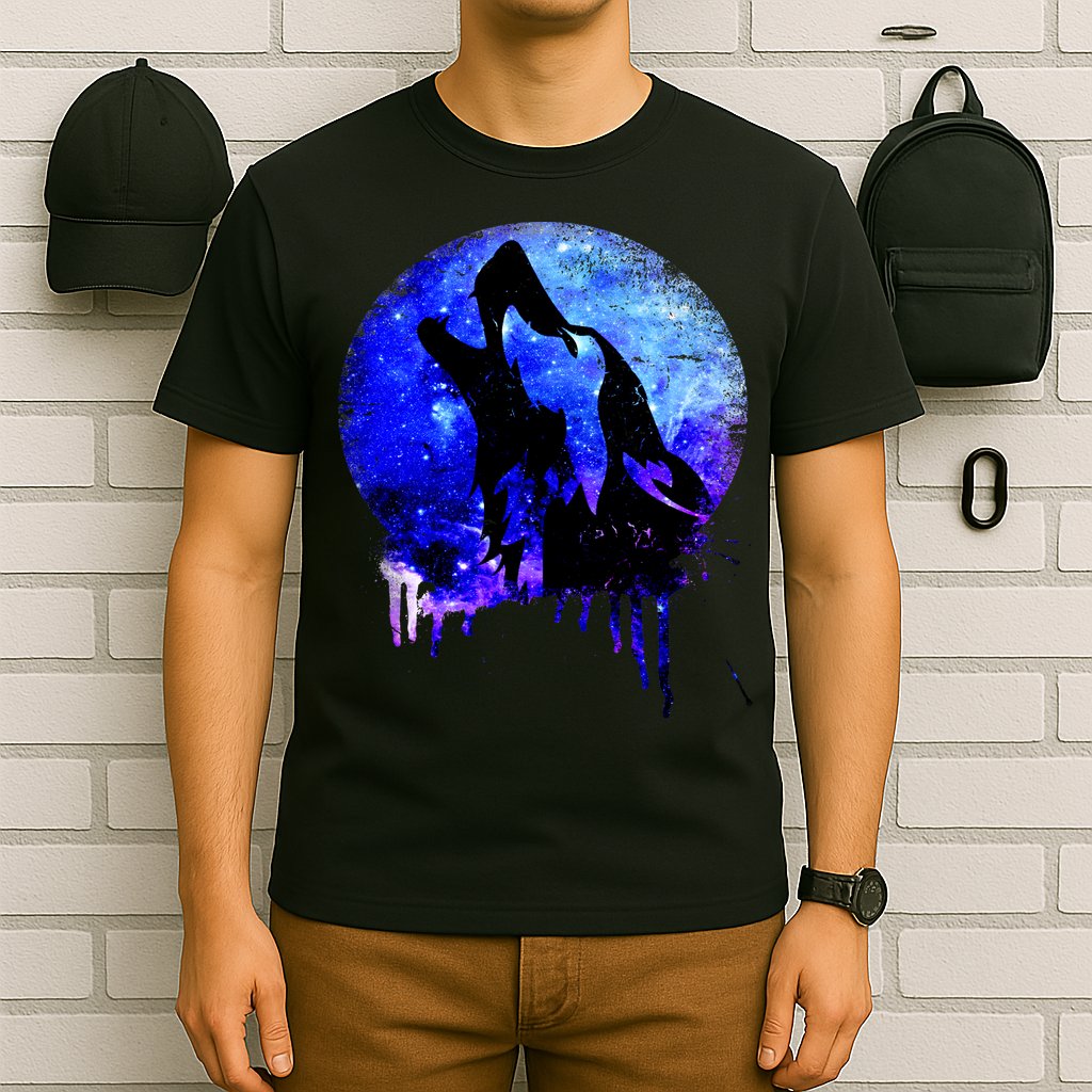 Abstract Moon Wolf T-Shirt
