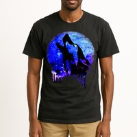 Abstract Moon Wolf Tall T-Shirt