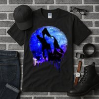 Abstract Moon Wolf Tall T-Shirt