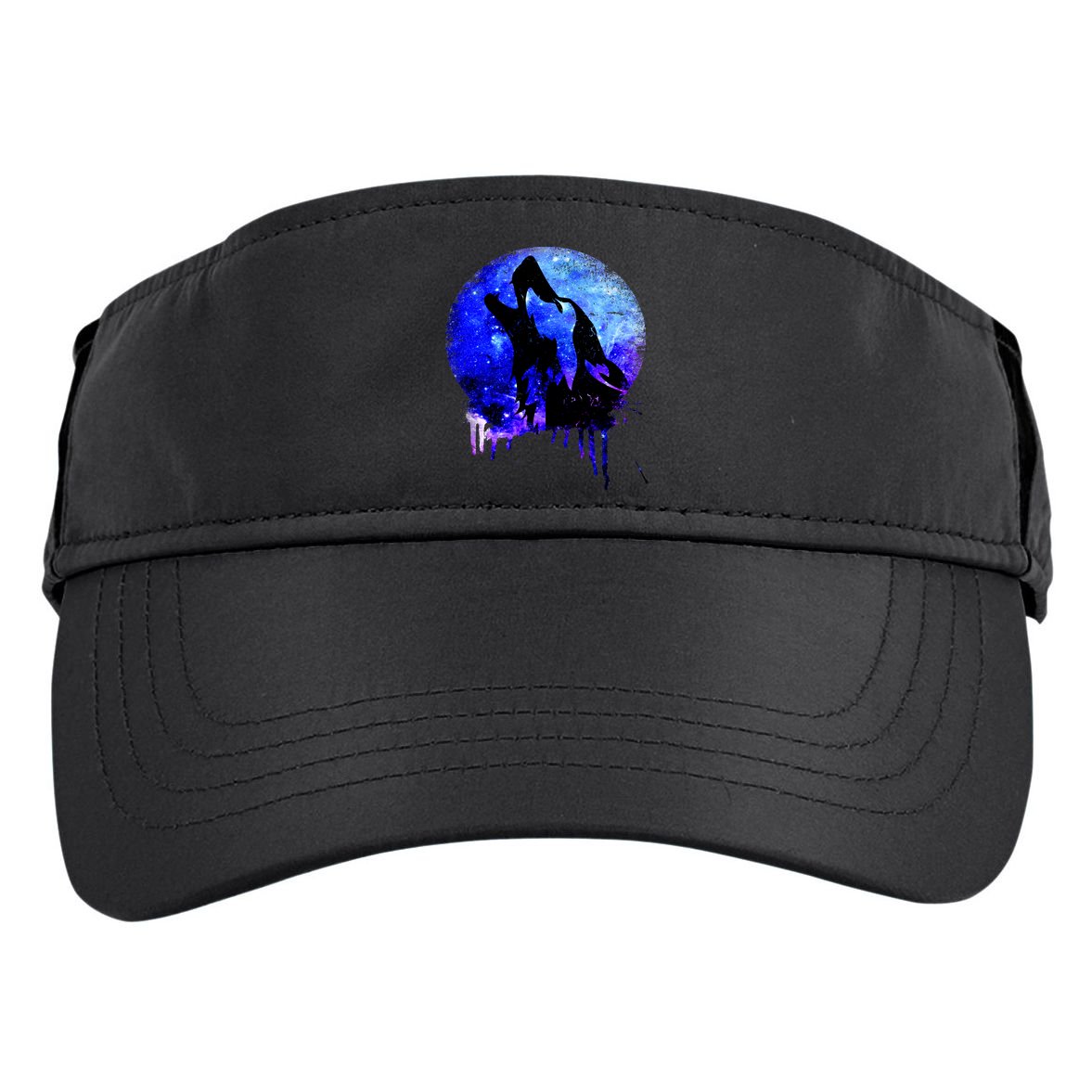 Abstract Moon Wolf Adult Drive Performance Visor