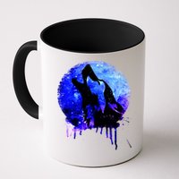 Abstract Moon Wolf Mug