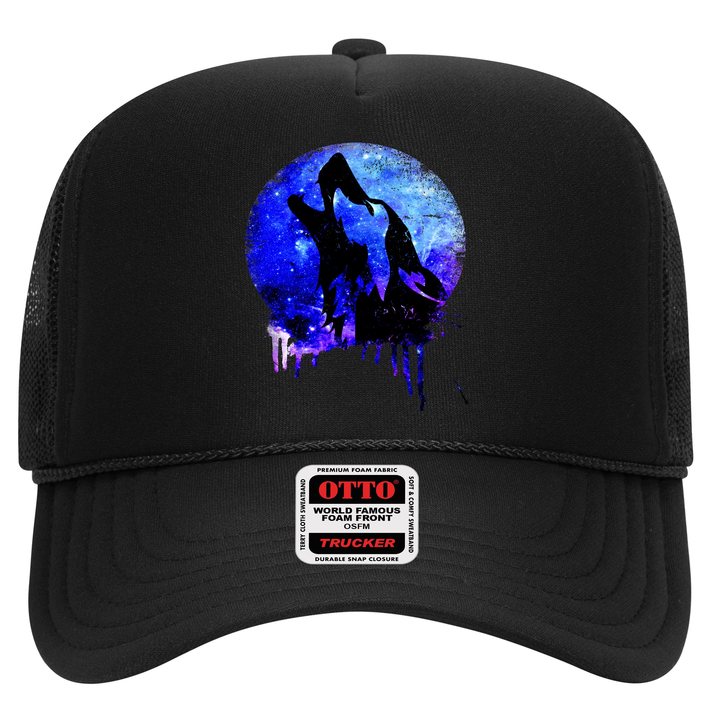 Abstract Moon Wolf Hat