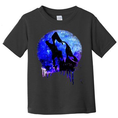Abstract Moon Wolf Toddler T-Shirt