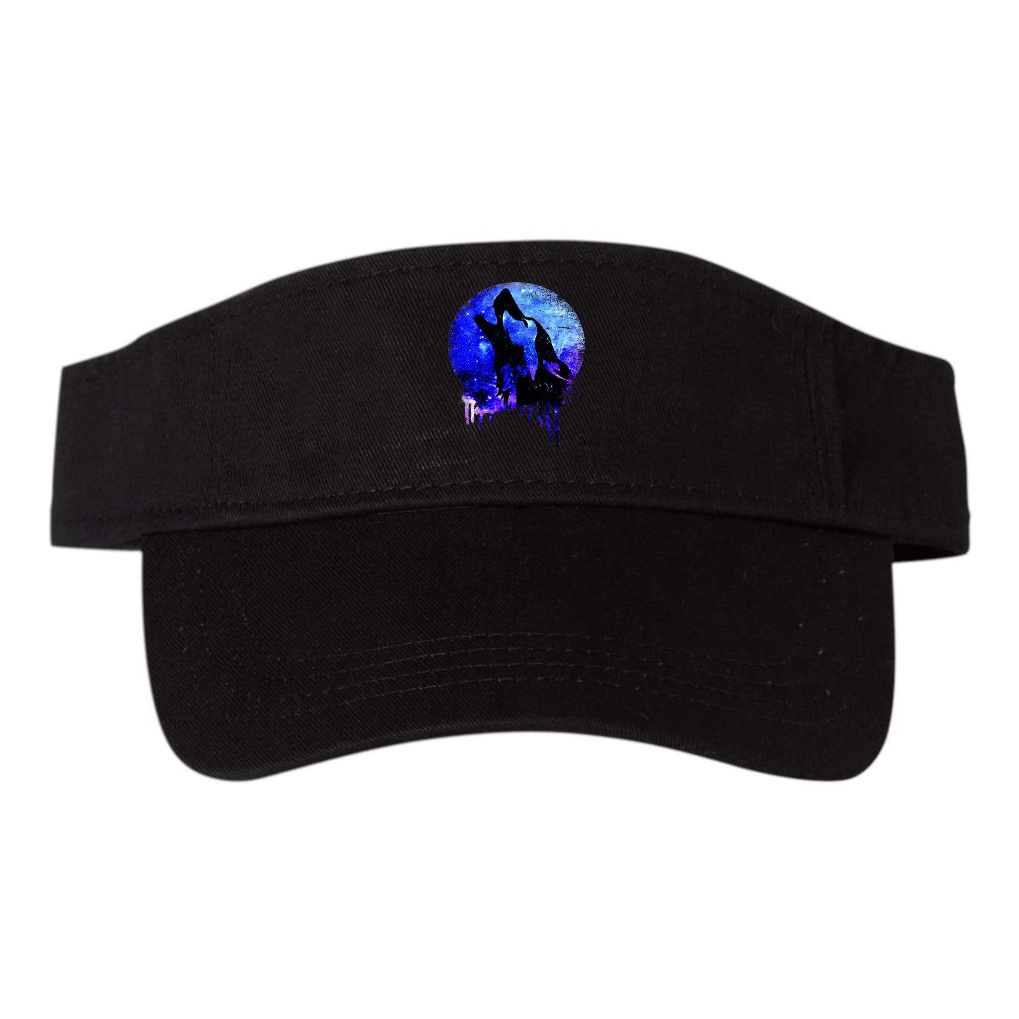 Abstract Moon Wolf Visor
