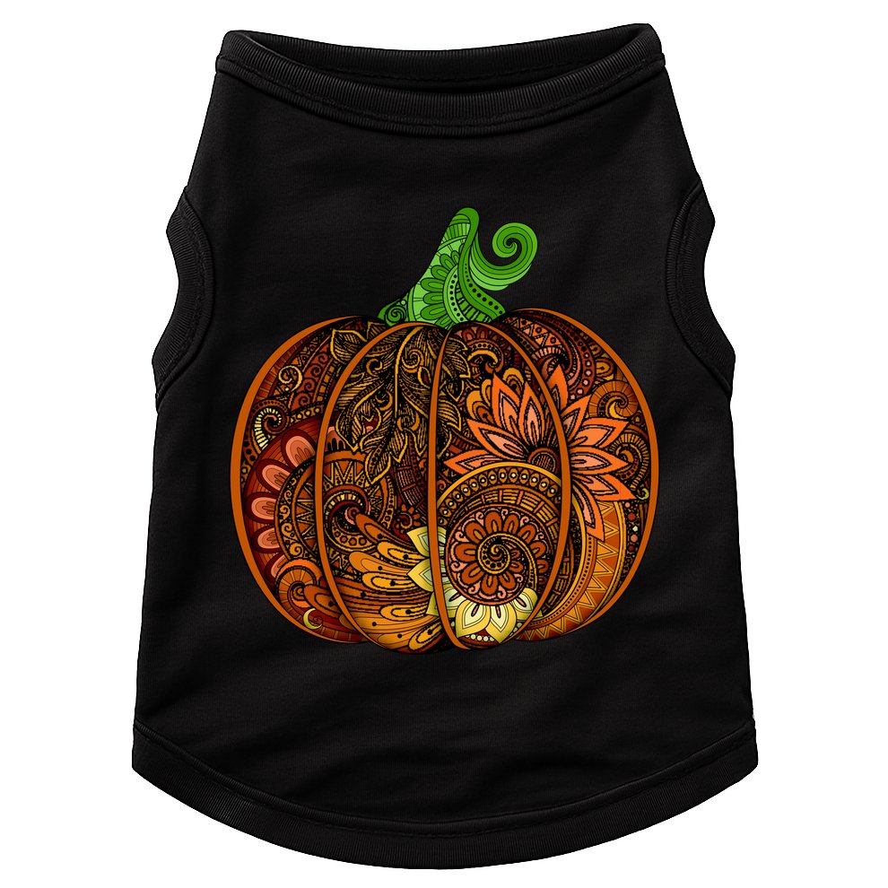 Abstract Pumpkin Thanksgiving Logo Doggie Tank