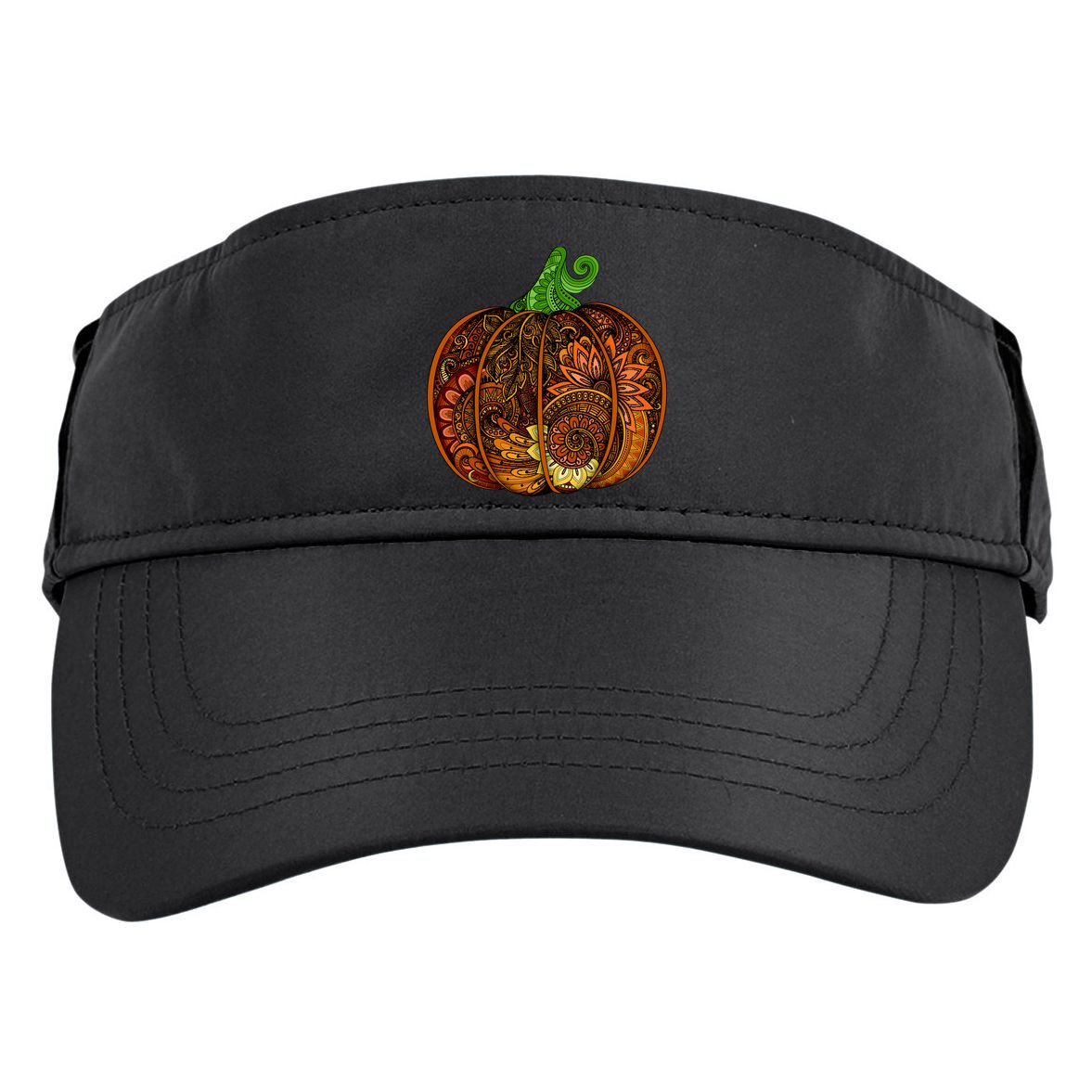 Abstract Pumpkin Thanksgiving Logo Adult Drive Performance Visor
