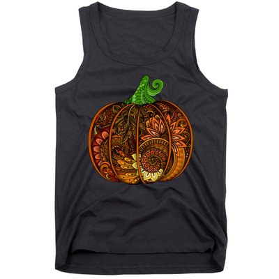Abstract Pumpkin Thanksgiving Logo Tank Top