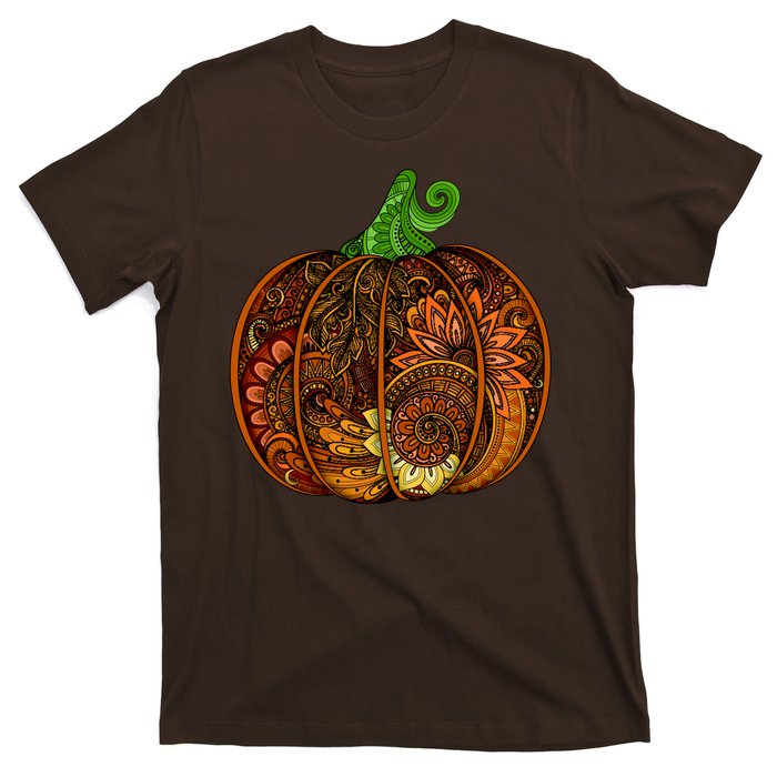 Abstract Pumpkin Thanksgiving Logo T-Shirt