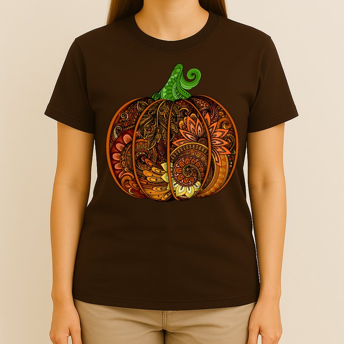 Abstract Pumpkin Thanksgiving Logo T-Shirt