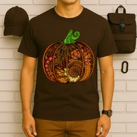 Abstract Pumpkin Thanksgiving Logo T-Shirt