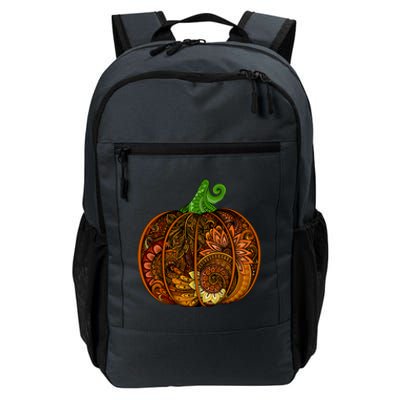 Abstract Pumpkin Thanksgiving Logo Daily Commute Backpack