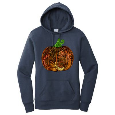 Abstract Pumpkin Thanksgiving Logo Women's Pullover Hoodie