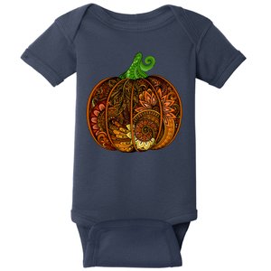 Abstract Pumpkin Thanksgiving Logo Baby Bodysuit