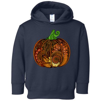 Abstract Pumpkin Thanksgiving Logo Toddler Hoodie