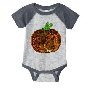 Abstract Pumpkin Thanksgiving Logo Infant Baby Jersey Bodysuit