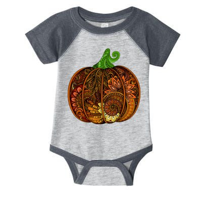 Abstract Pumpkin Thanksgiving Logo Infant Baby Jersey Bodysuit